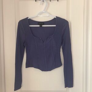 Urban Planet Indigo Long-Sleeved Top